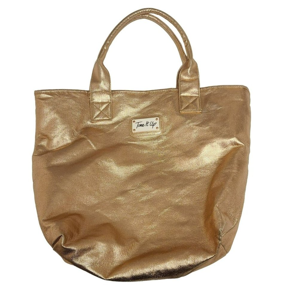 Tone It Up Tote Bag Shoulderbag Gym Bag Foiled Rose Gold Large